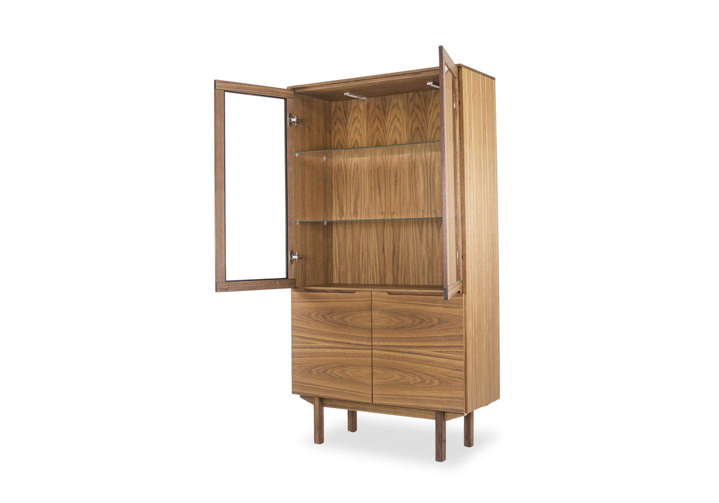 SM307 Wood Display Cabinet - Angle - 2