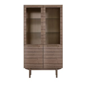 Skovby SM307 Display Cabinet, walnut