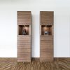 Pair of Skovby SM914 Display Cabinets in Oiled Walnut