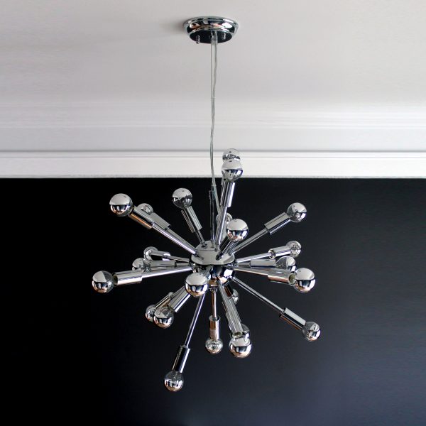 Sputnik Pendant Light, Black Wall
