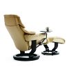 Stressless Ruby Classic Recliner and Ottoman with a Swing Side Table