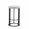 Allegro Counter Stool in Merino and Black Coral, Front
