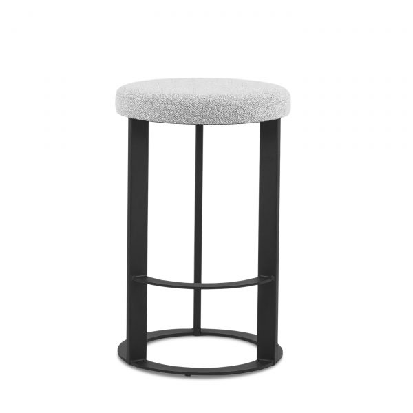 Allegro Counter Stool in Merino and Black Coral, Front