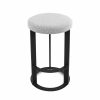 Allegro Counter Stool in Merino and Black Coral, Top Angle