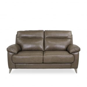 Briar Loveseat in Portabello Leather, Front
