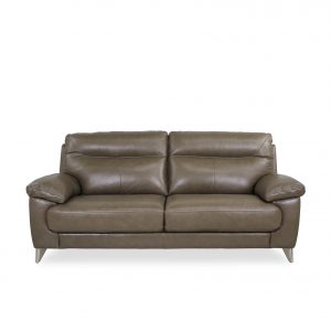 Briar Sofa in Portabello Leather, Front