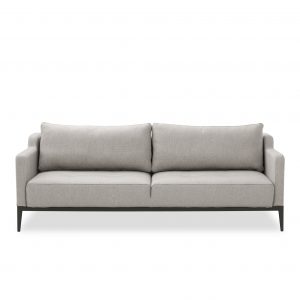 Brockton Sofabed in Grey Fabric, Front