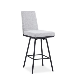 Linea Swivel Stool Jt Merino Black Coral Angle