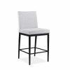 Monroe Counter Stool in Merino and Black Coral, Angle