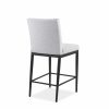 Monroe Counter Stool in Merino and Black Coral, Back