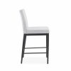 Monroe Counter Stool in Merino and Black Coral, Side