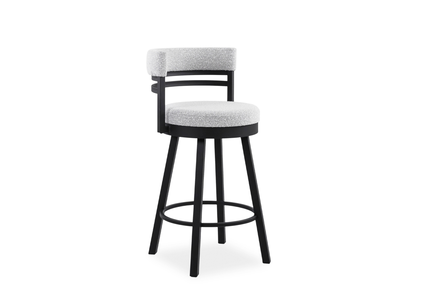Ronny Swivel Stool Merino Angle