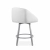 Wembley Swivel Stool in Parchment, Back