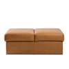 IMG DPALLHC Ottoman in Trend Nature, Front, Leather