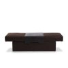 IMG DPALLHC Ottoman in Trend Chocolate Leather, Straight Expanded