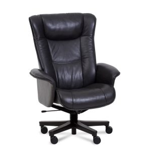 IMG Windsor Office Chair in Limosine Leather, Front