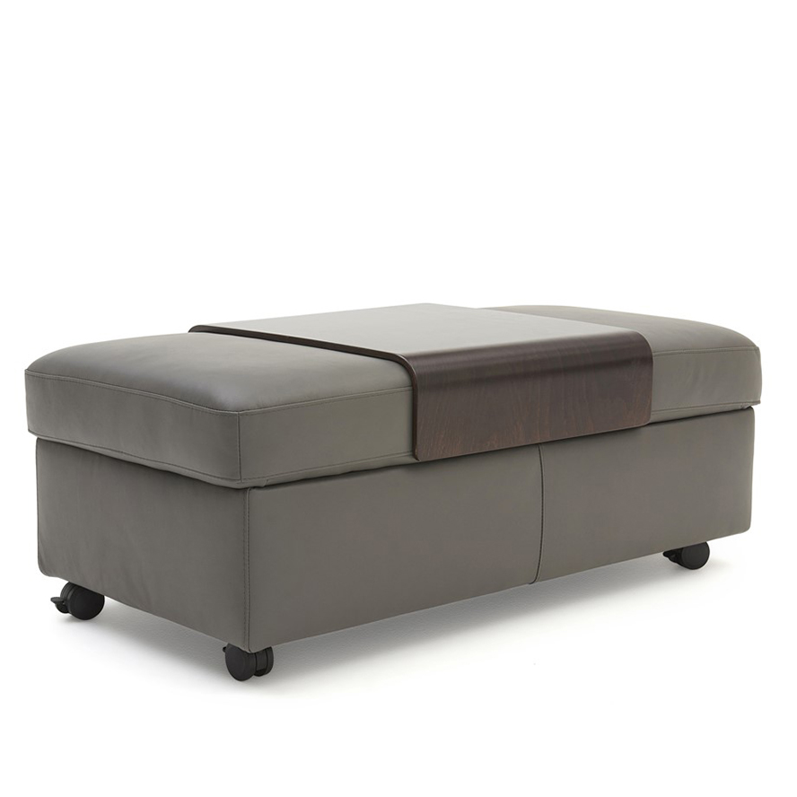 Stressless Double Ottoman with Table ScanDesigns Furniture
