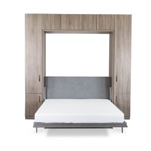 Tall Wall Bed and Desk, Bed Open