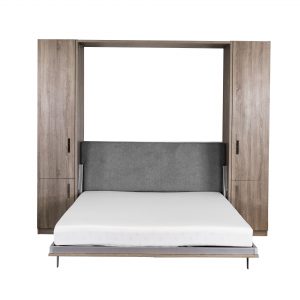 Verticle Wall Bed and Desk, Bed Open, Doors Closed