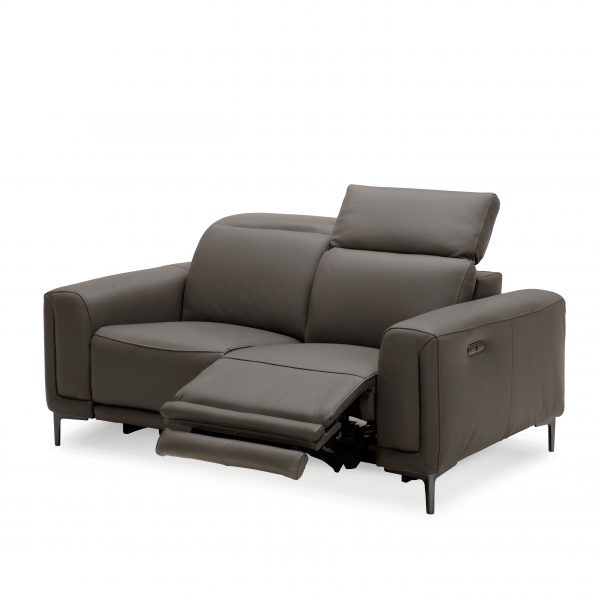 Cardero Loveseat in Dark Grey M55, Reclined