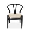 Mia Dining Chair in Black, Front