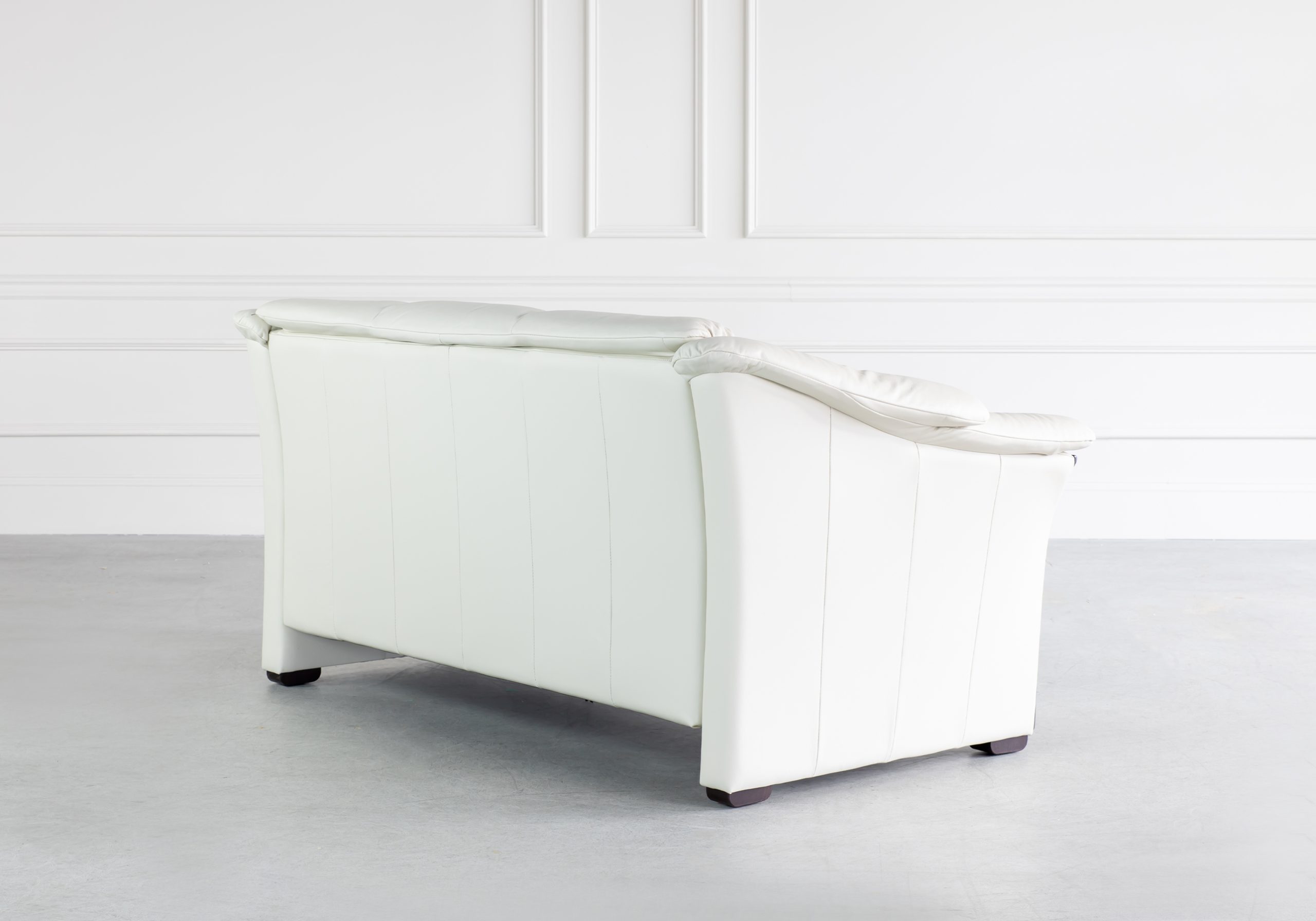 Stressless Oslo Loveseat Paloma Light Grey Wenge Back Stressless Oslo Loveseat Paloma Light Grey Wenge Back