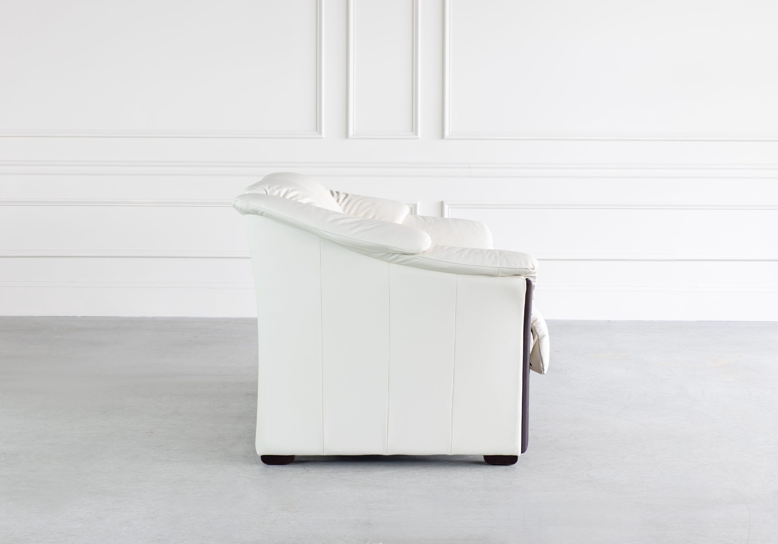 Stressless Oslo Loveseat Paloma Light Grey Wenge Side Stressless Oslo Loveseat Paloma Light Grey Wenge Side