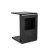 Archer Side Table in Black Oak, Angle