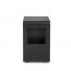 Archer Side Table in Black Oak, Back