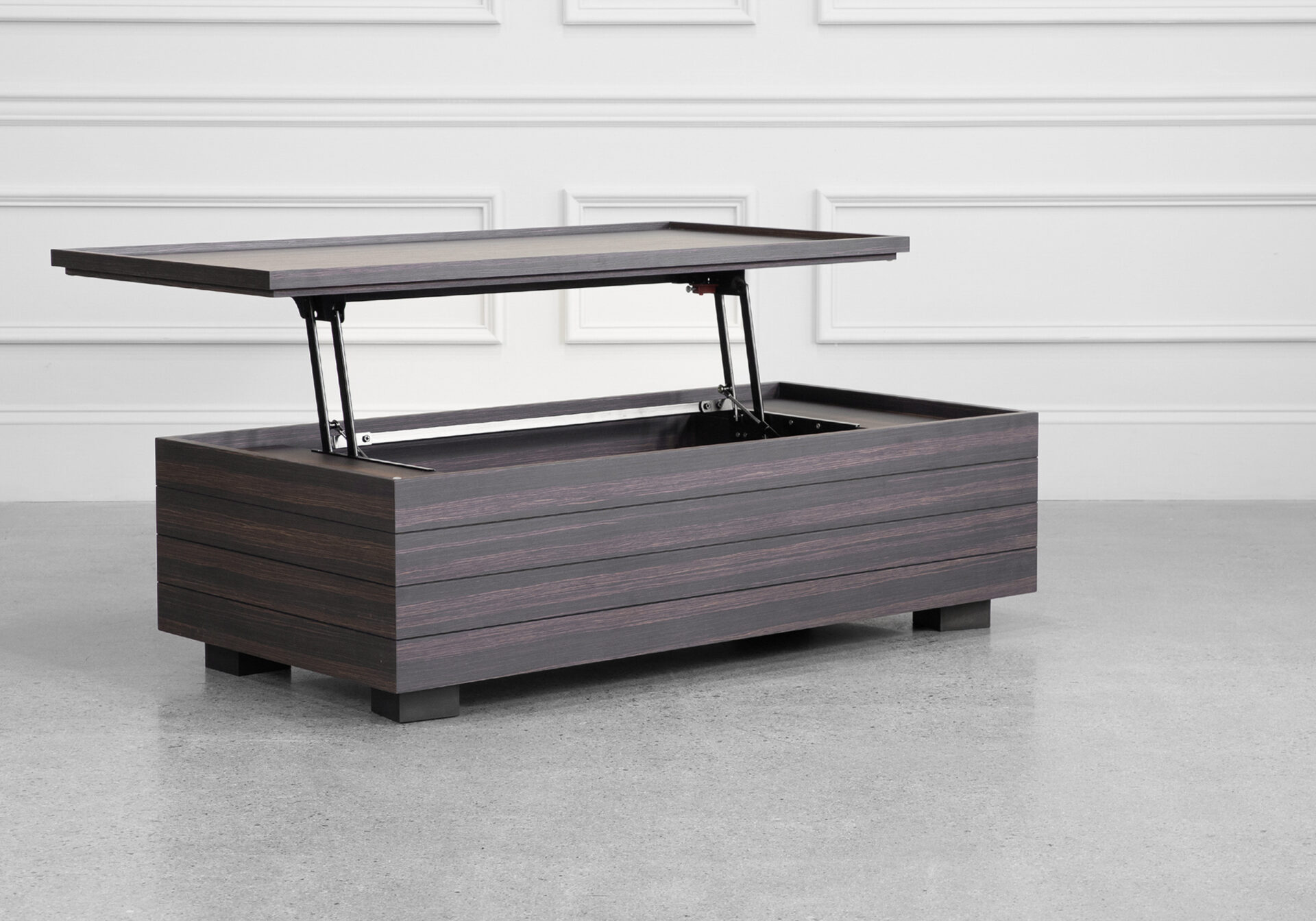 Dallas Coffee Table in Smoked Oak - Angle - 2