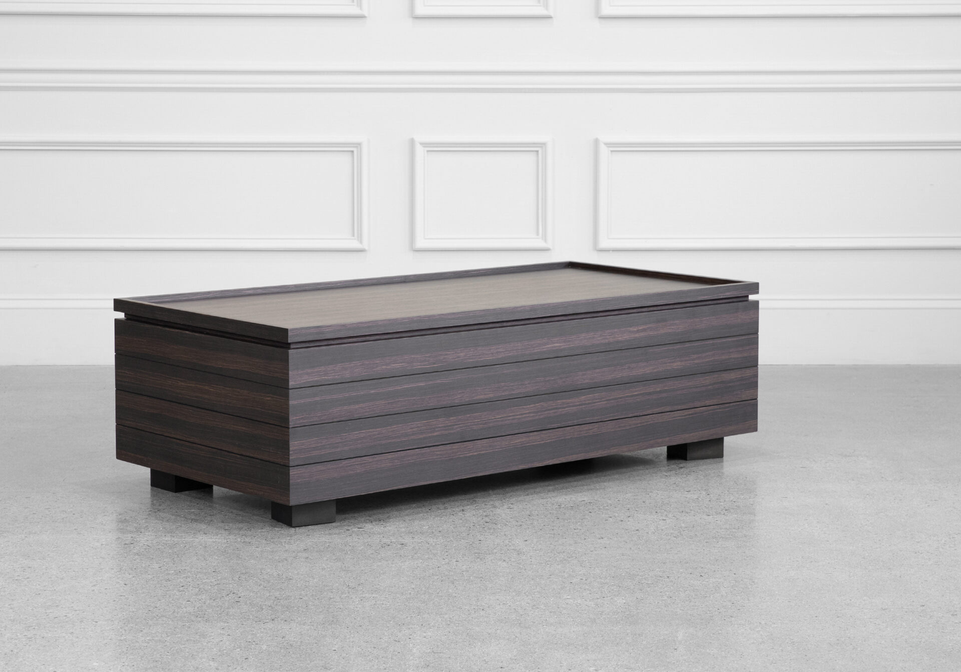 Dallas Coffee Table in Smoked Oak - Angle