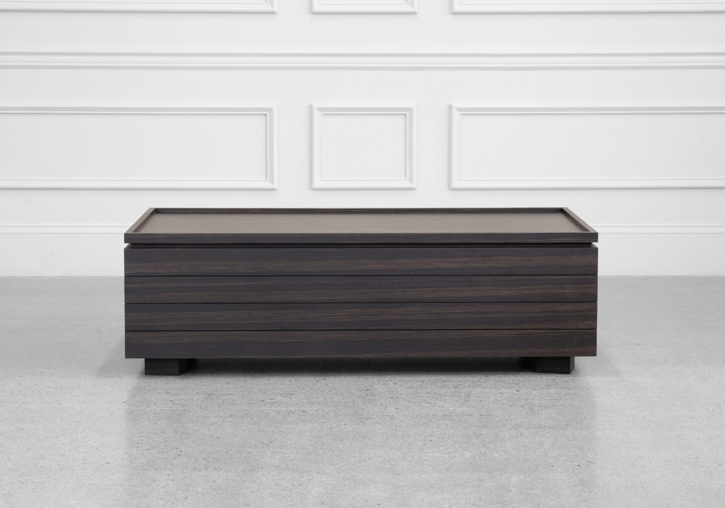 Dallas Coffee Table in Smoked Oak - Front