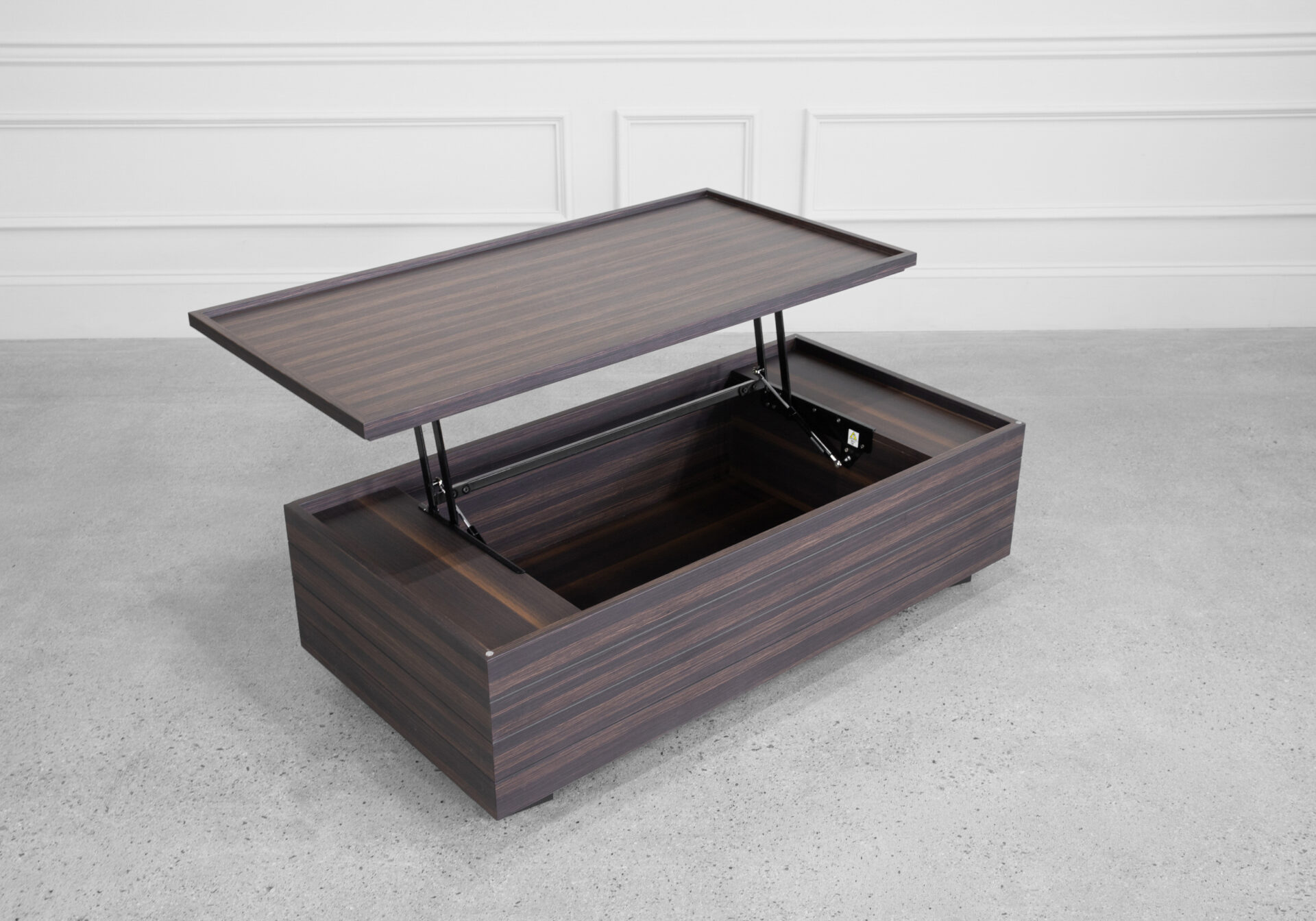 Dallas Coffee Table in Smoked Oak - Lift Top