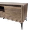 Flair TV Unit in Walnut, Close Up