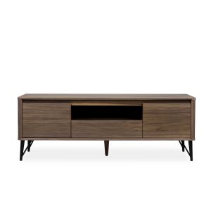 Flair TV Unit in Walnut, Front
