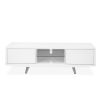 Leon TV Unit in White, Front