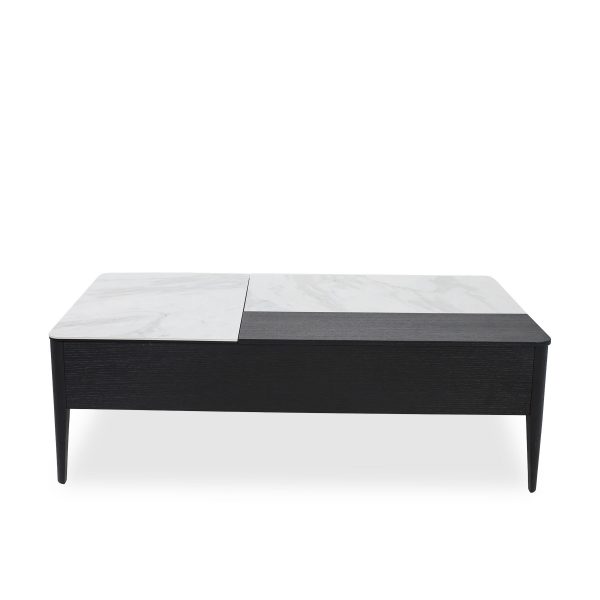 Norman Coffee Table in Black Oak, Front