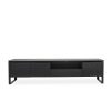 Olympia TV Unit in Black Oak, Front