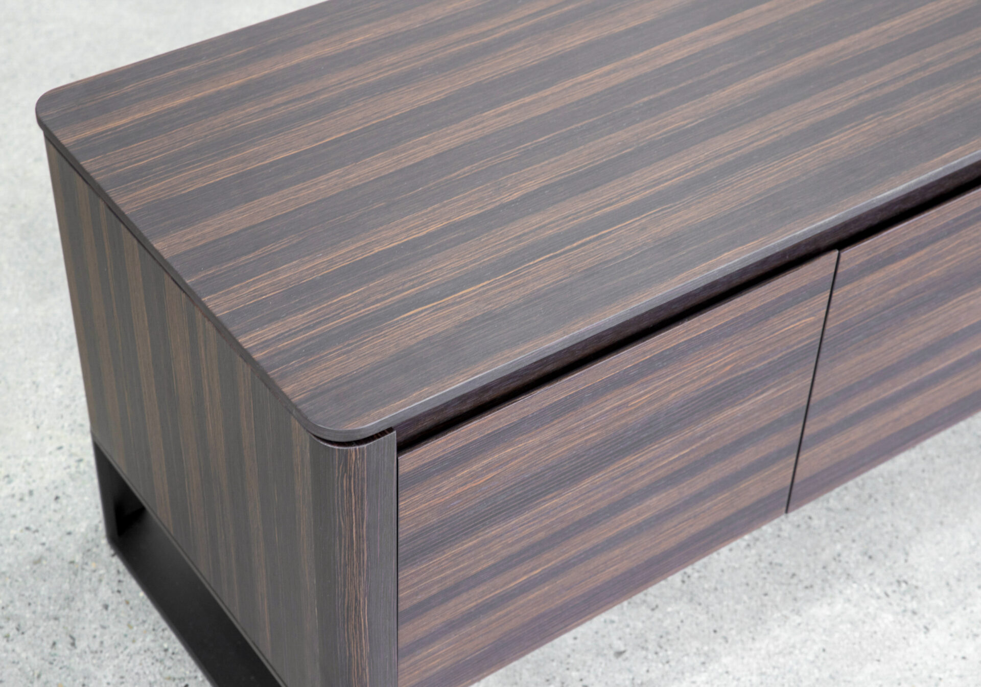 Olympia Tv Unit in Smoked Oak - Close Up