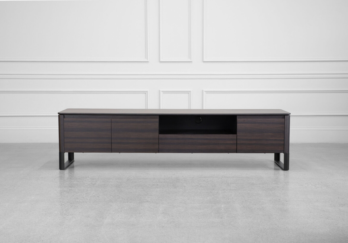 Olympia Tv Unit in Smoked Oak - Front