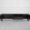 Olympia Tv Unit in Smoked Oak - Front - 2