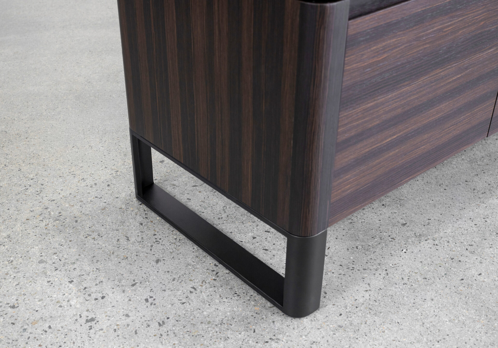 Olympia Tv Unit in Smoked Oak - Legs