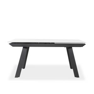 Talia Dining Table in White, Front