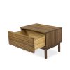 Ventura Nightstand in Amber, Angle