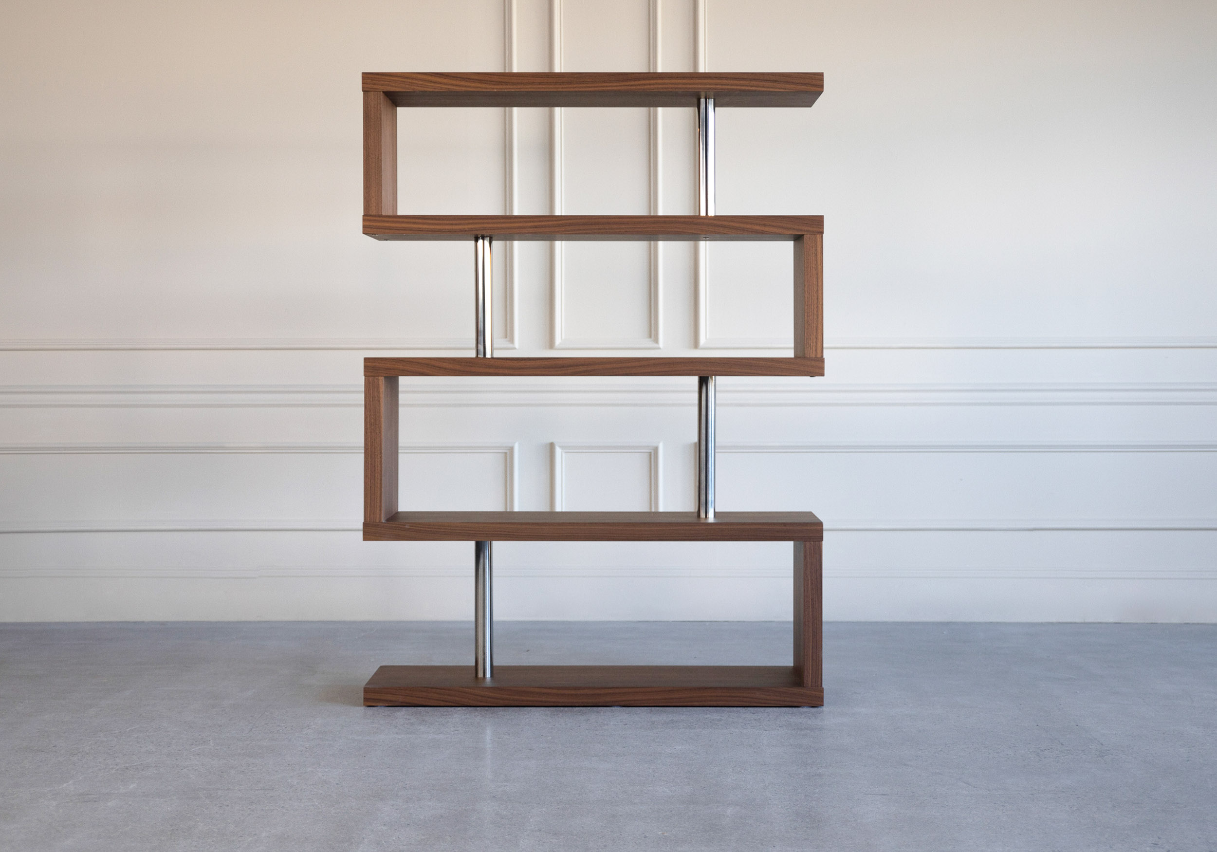 hale shelf walnut front