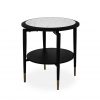 Caleb End Table in Black Oak, Front