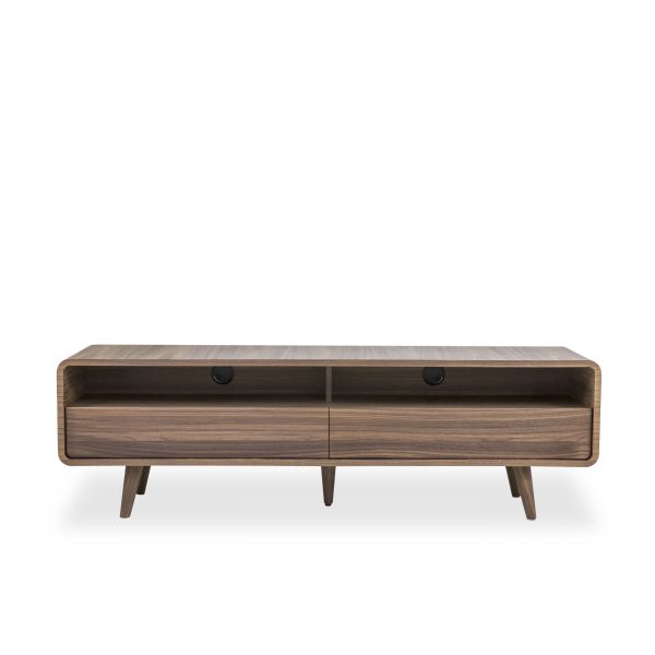 Kodiak TV Unit in Walnut, Front