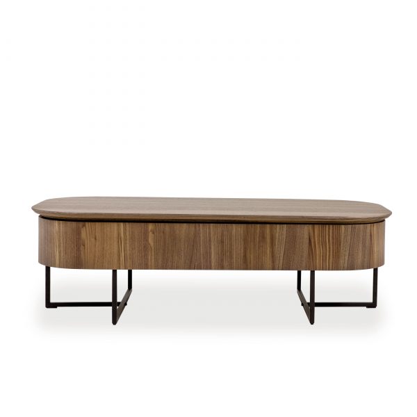 Spokane Coffee Table in Walnut, Front