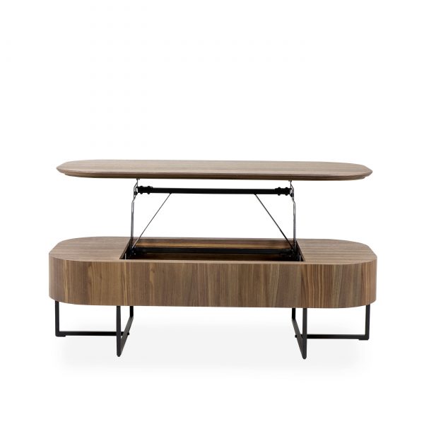 Spokane Coffee Table in Walnut, Lift Top