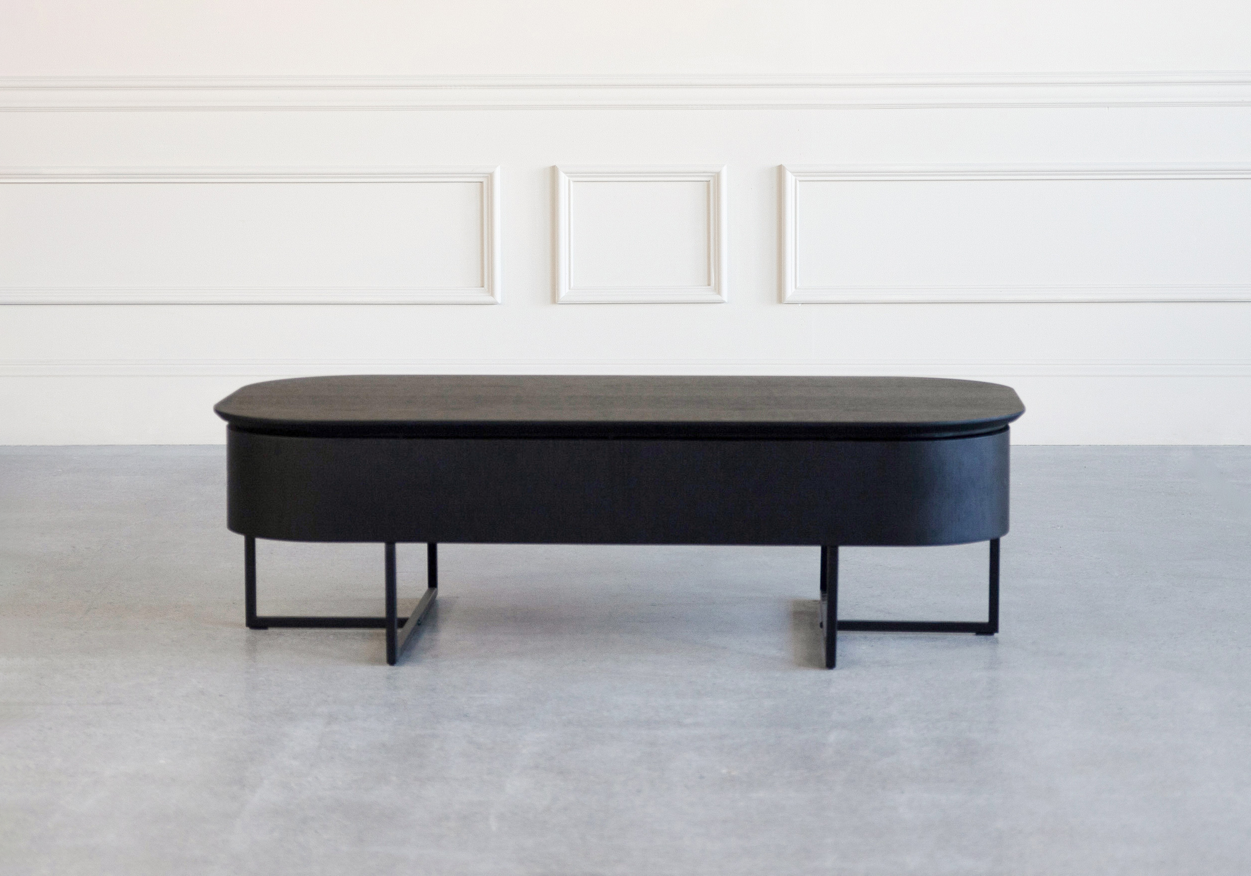 spokane coffee table black front